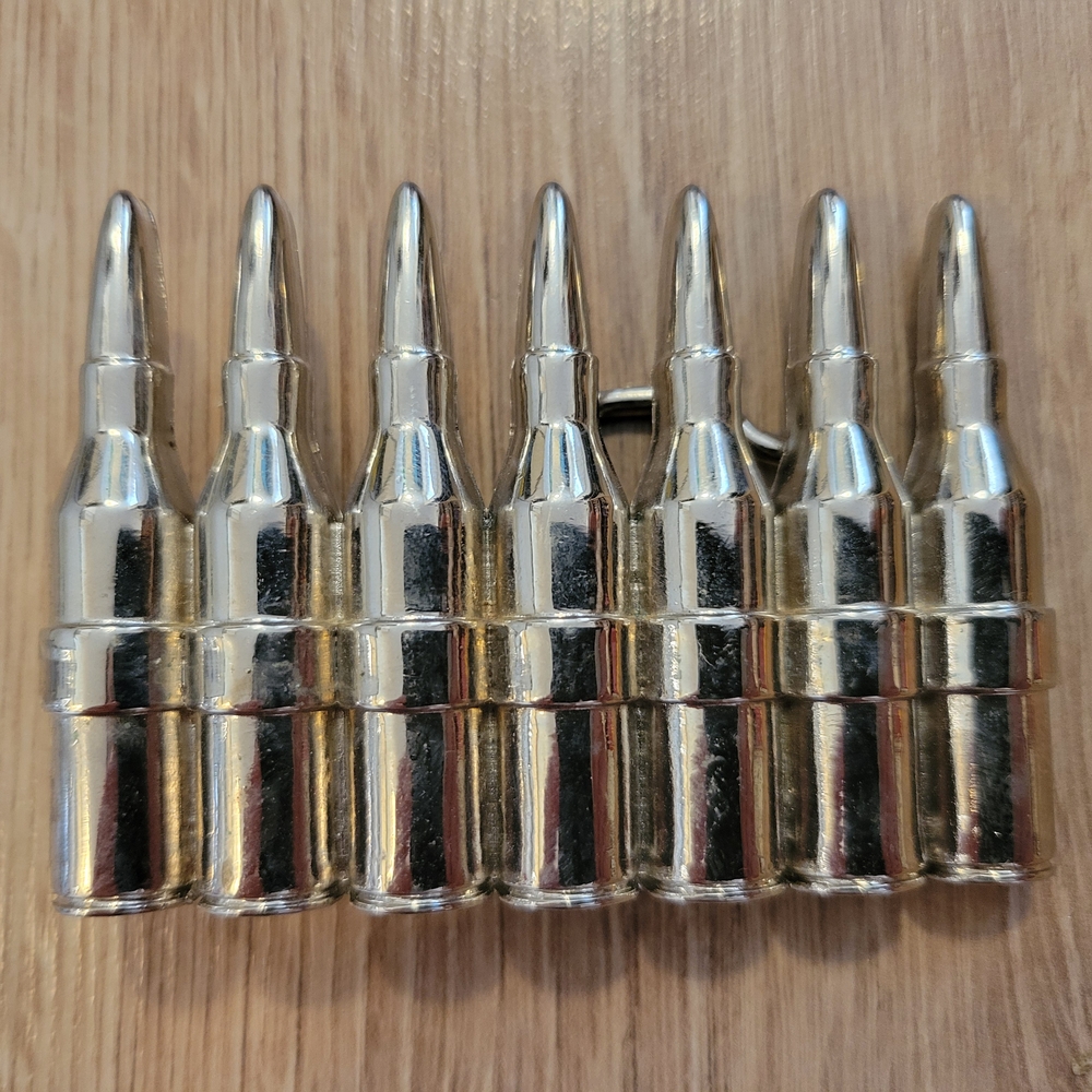 Silver Bullet Belt Buckle